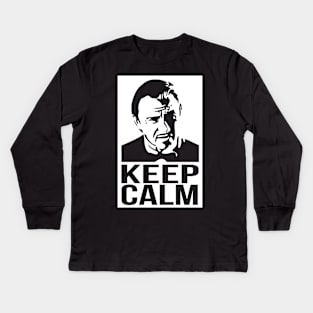 Keep call mr wolf Kids Long Sleeve T-Shirt